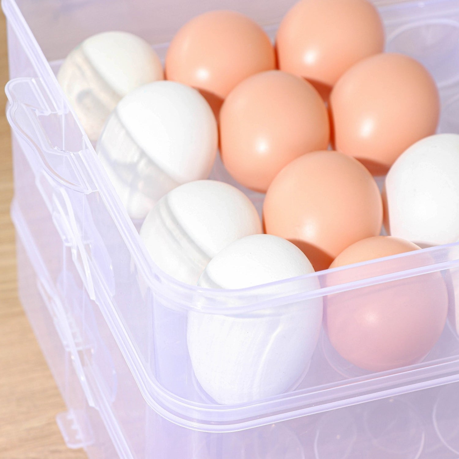 3-Layer Plastic Refrigerator Egg Storage Box (36 Grid) 3-Layer Plastic Refrigerator Egg Storage Box (36 Grid)
